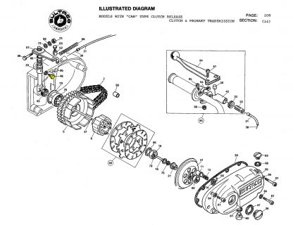 Bultaco clutch control lever shaft stop screw - Image 2
