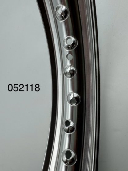 Aluminum rim with 18x2.15 rib (36 holes)