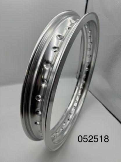 Aluminum rim with 18 x 2.50  rib (36 holes)