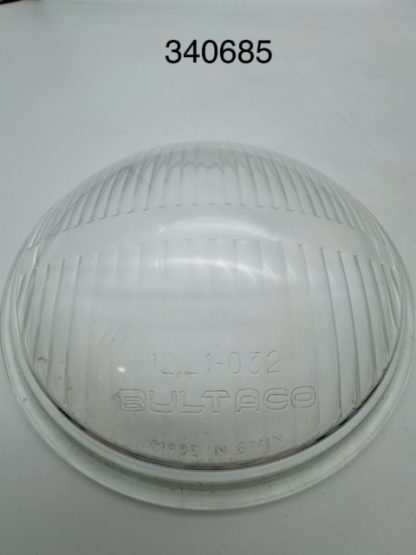 Original Bultaco road headlight glass
