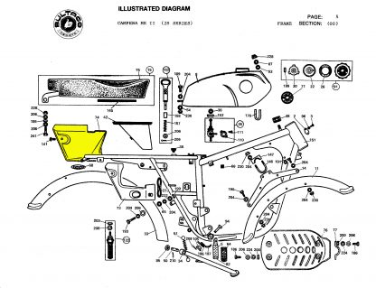 Left side cover Bultaco Campera - Image 2