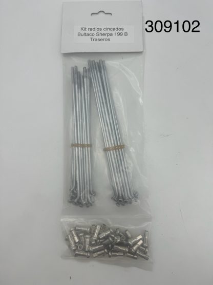 Bultaco Sherpa-T 199-B   zinc-plated rear wheel spoke kit