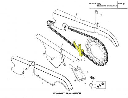 Guia cadena Bultaco Matador MK-2 - Imagen 2