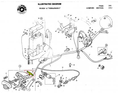 Goma junta piloto trasero Lucas Bultaco Lobito MK-5; Bultaco El Montadero - Imagen 2