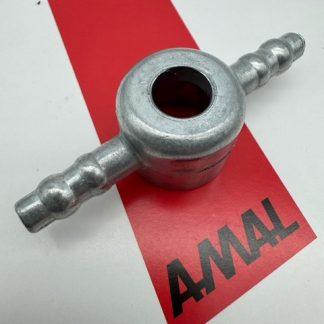 Pipa doble 180º entrada gasolina carburador Amal  Bultaco,Montesa,Ossa,...